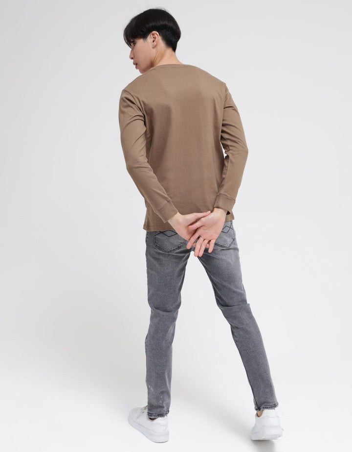 T Zone Long Sleeve T-Shirt Print Theme Digital Resonance - Strong