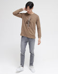 T Zone Long Sleeve T-Shirt Print Theme Digital Resonance - Strong
