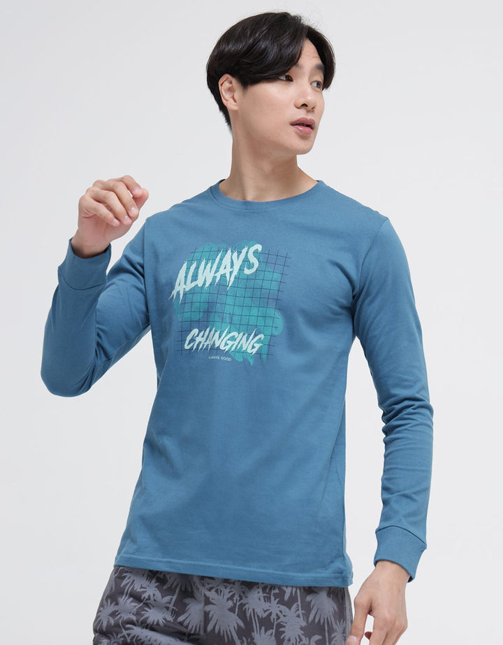 T Zone Long Sleeve T-Shirt Print Theme Digital Resonance - Treat People