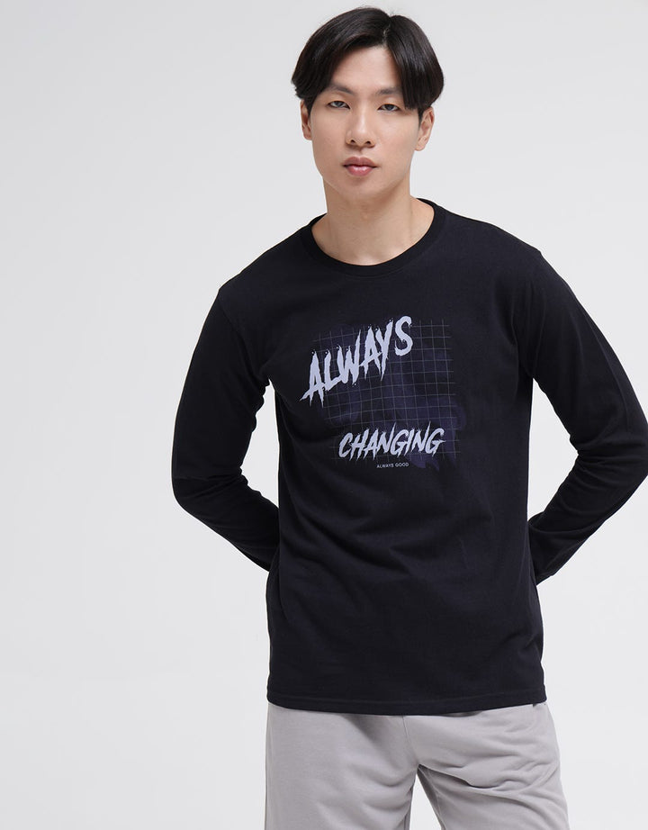 T Zone Long Sleeve T-Shirt Print Theme Digital Resonance - Treat People