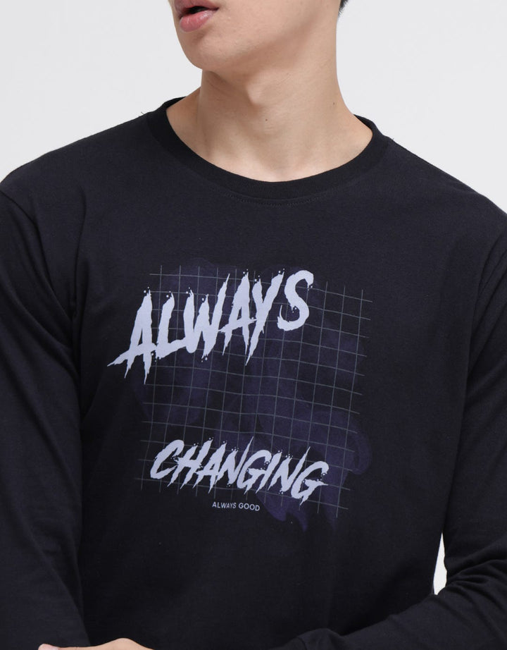 T Zone Long Sleeve T-Shirt Print Theme Digital Resonance - Treat People