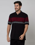 Cole Stripe Chest Mix Polo Shirt Pria