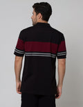 Cole Stripe Chest Mix Polo Shirt Pria