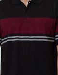 Cole Stripe Chest Mix Polo Shirt Pria