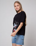Disney Big Mickey Print Kaos Wanita