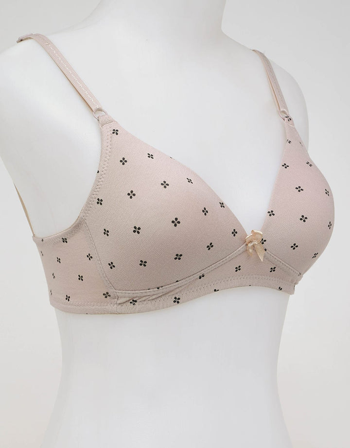 Nevada Non Push Up Regular Bra With Sweet Flowers Printed