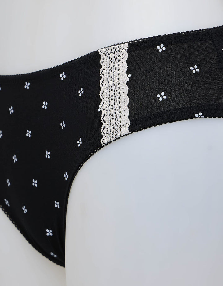 Nevada Brief Mini Panty With Sweet Flowers Printed