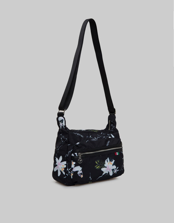 Travel Time Print Shoulder Bag