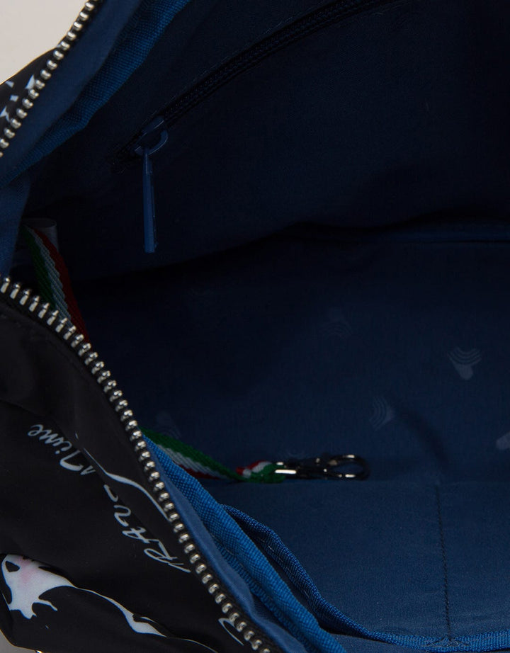 Travel Time Print Shoulder Bag