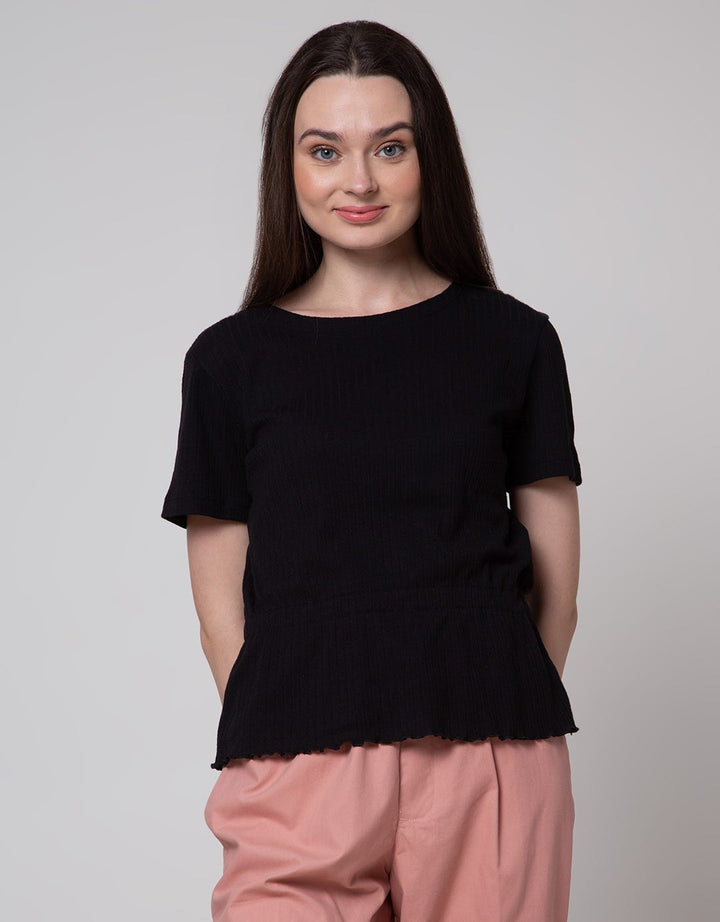 Connexion Waist Texture Kaos Wanita