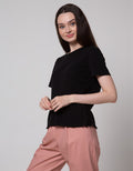 Connexion Waist Texture Kaos Wanita