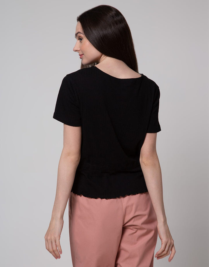 Connexion Waist Texture Kaos Wanita