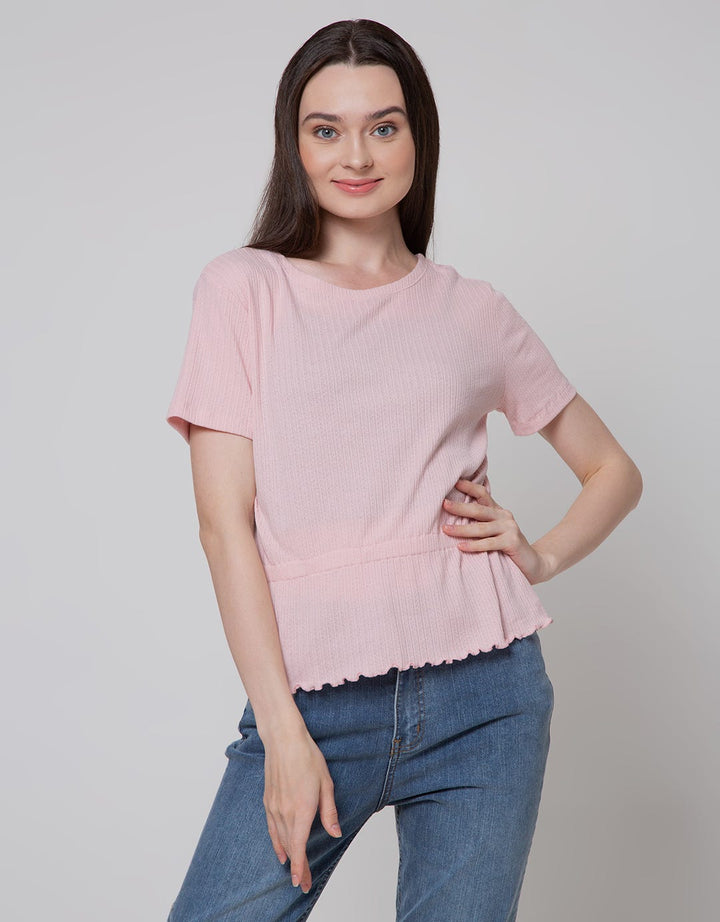 Connexion Waist Texture Kaos Wanita