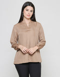 St. Yves Poly With Elasticated Cuff Blouse Women