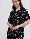 Nevada Pakain Setelan Piyama Wanita Print Triangle Rainbow