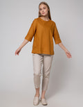 St. Yves 3/4 Blouse Sleeve Linen