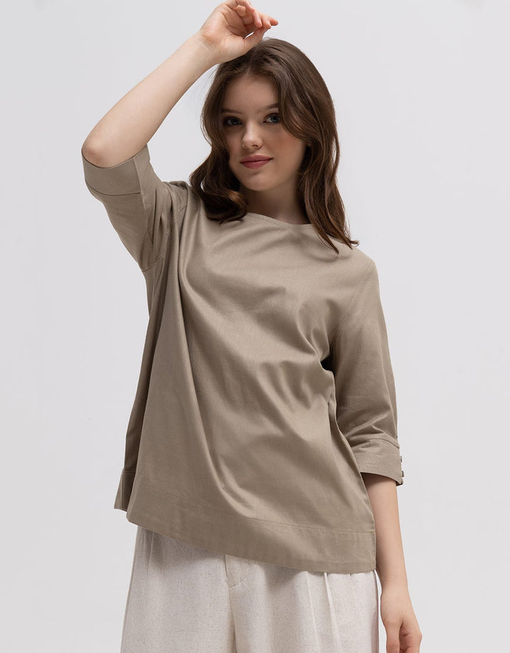 St. Yves 3/4 Blouse Sleeve Linen
