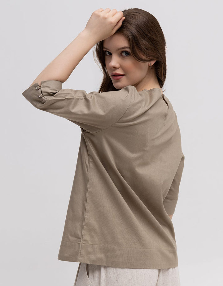 St. Yves 3/4 Blouse Sleeve Linen