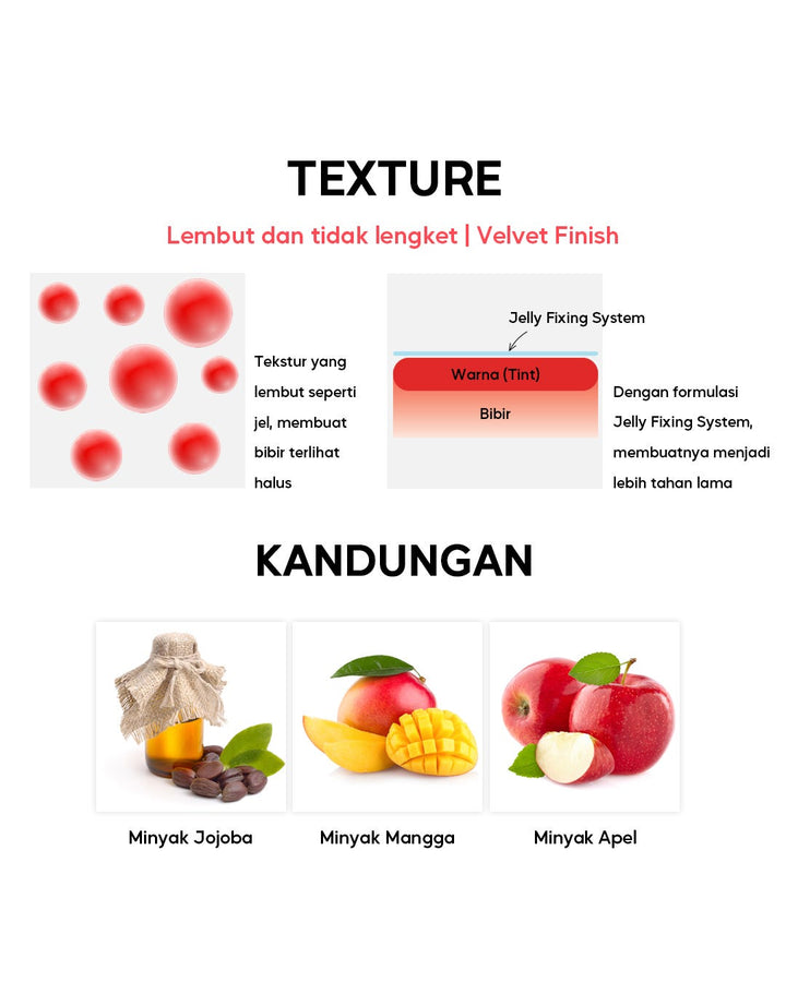 Holika Holika Heart Crush Jelly Velvet Tint 01 Bracing