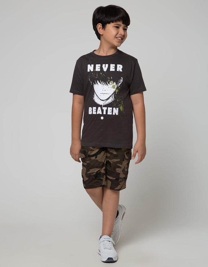 Nevada Anime Print Kaos Anak Laki-laki