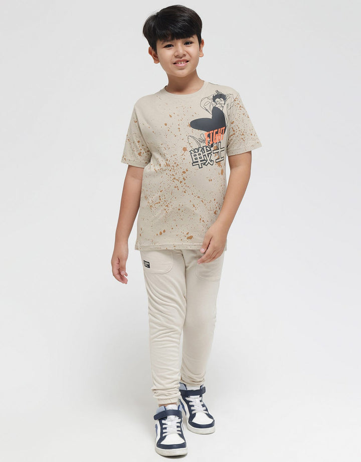 Nevada Anime Print Kaos Anak Laki-laki