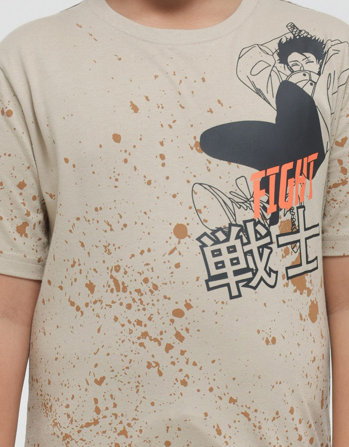 Nevada Anime Print Kaos Anak Laki-laki