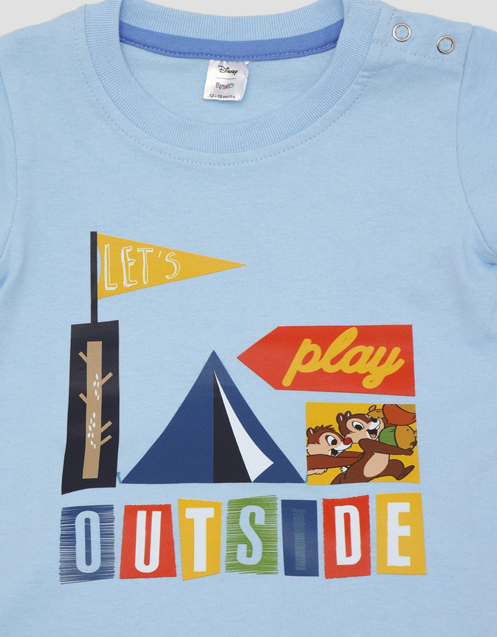 Disney Top-Bottom Set Boy Short Sleeve Chip N Dale