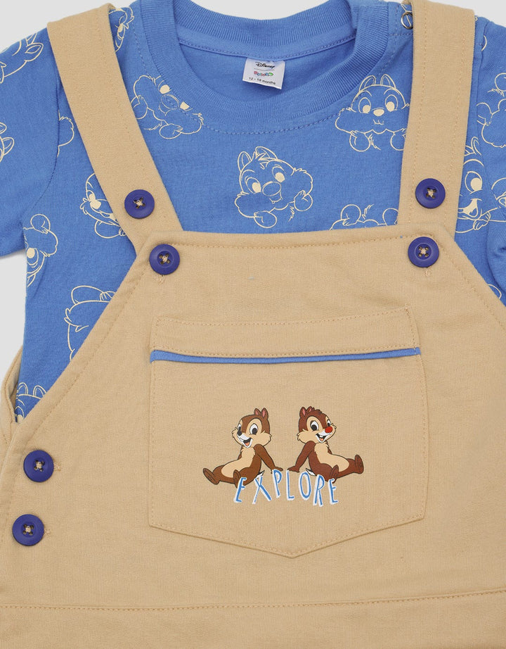 Disney Overall Short Sleeve Chip N Dale
