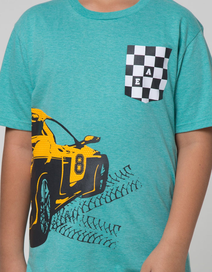 Aero Short Sleeve T-Shirt Print Car Racer
