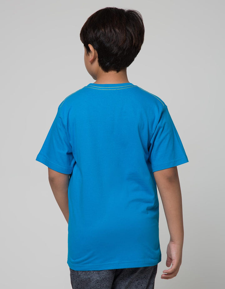 Aero Spaceship Print Kaos Anak Laki-laki