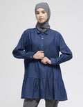 Annisa Long Sleeve Shirt Denim Layer