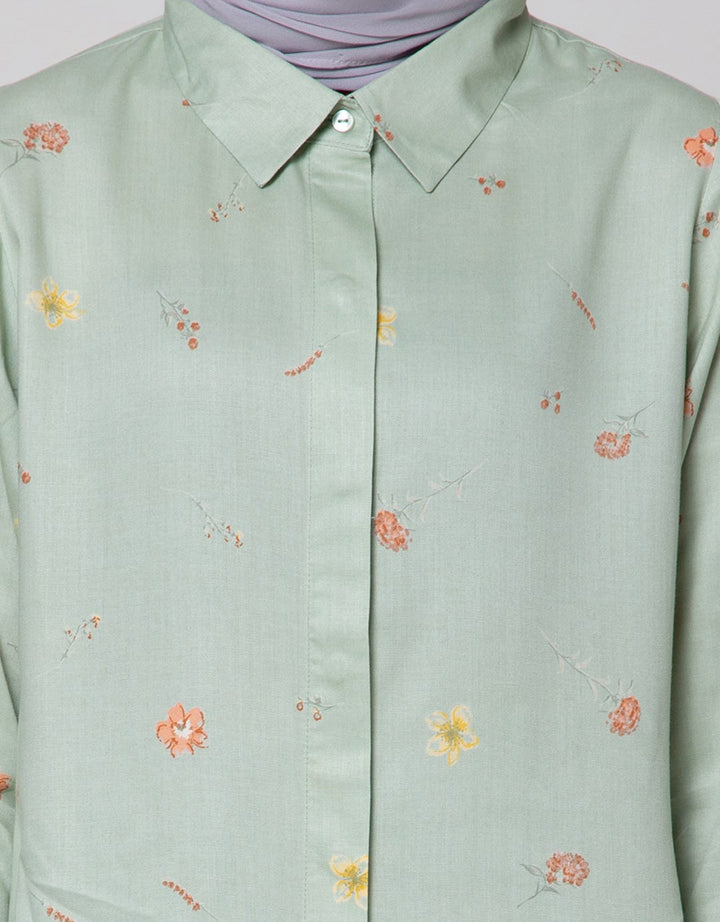 Annisa Long Sleeve Shirt Long Printed Basic