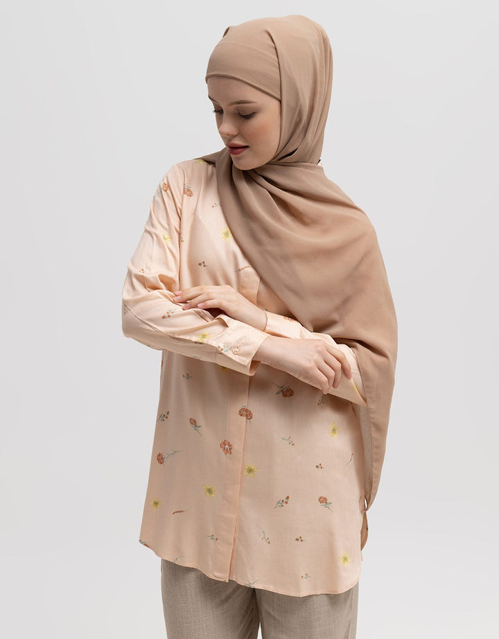 Annisa Long Sleeve Shirt Long Printed Basic