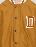 d&f Jacket Parasut Varsity Tobaco