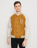 d&f Jacket Parasut Varsity Tobaco