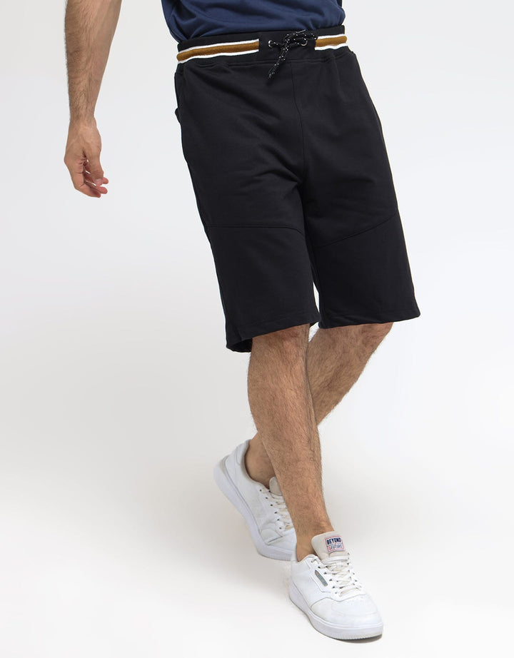 Cole Short Pants Big Knit Solid Rib Stripe