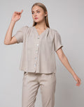 Connexion Puff Venezia Blouse Wanita