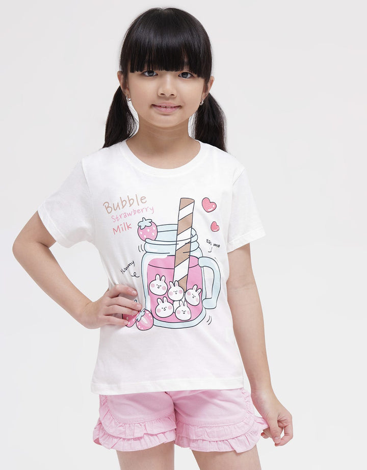 Little M Short Sleeve T-Shirt Bubble Strawberry