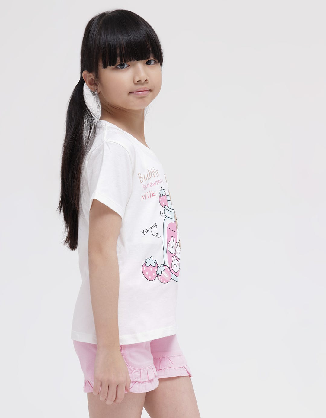 Little M Short Sleeve T-Shirt Bubble Strawberry