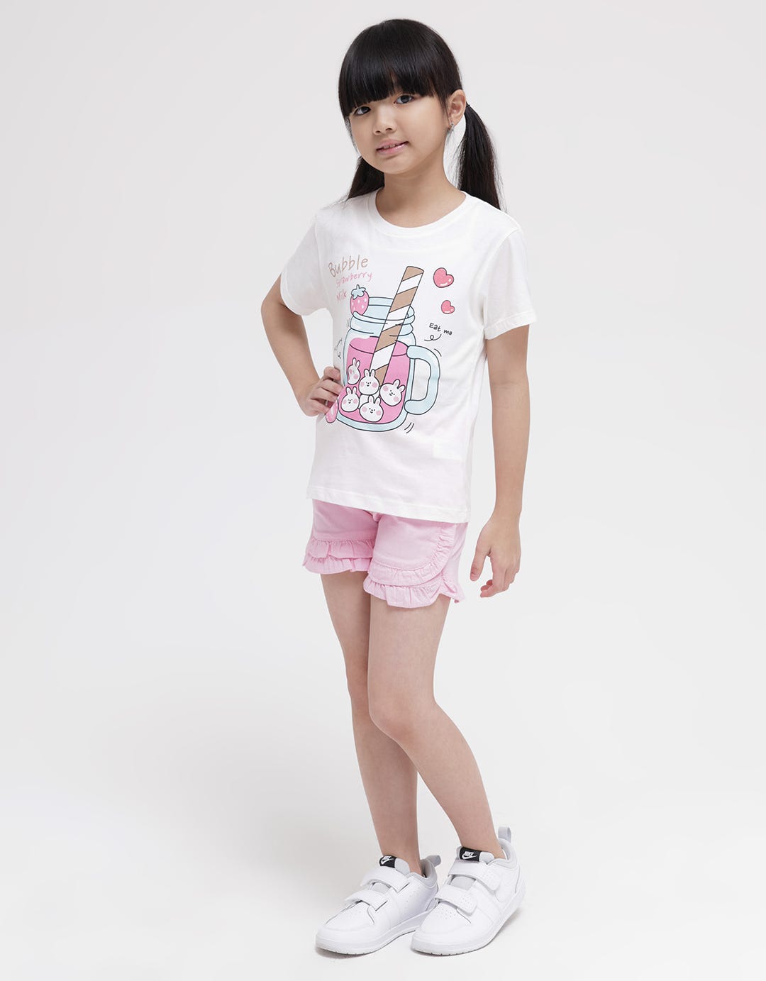 Little M Short Sleeve T-Shirt Bubble Strawberry