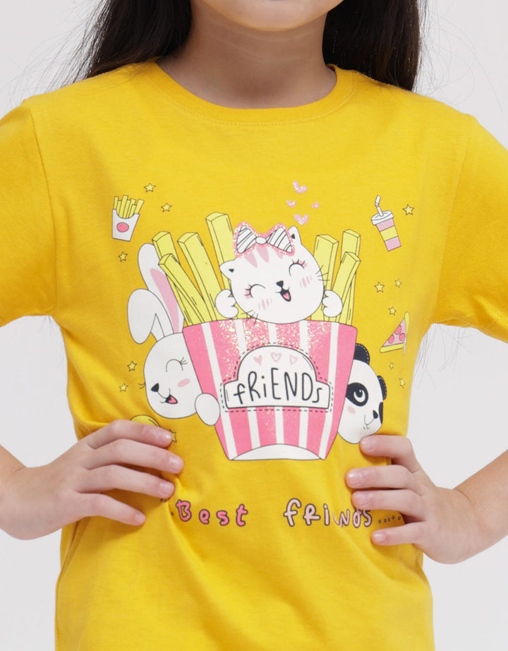 Little M Short Sleeve T-Shirt Print Food Kifood