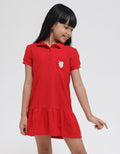 Little M Ruffle Polo Midi Dress Anak Perempuan