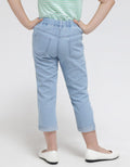 Little M Denim Long Pants Bordir Unicorn Planet