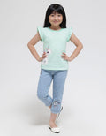 Little M Denim Long Pants Bordir Unicorn Planet