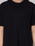 Details Midi Dress Knit With Short Sleeves And Loose Fit