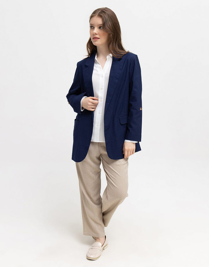 Details Blazer Oversize With Rollable Cuff