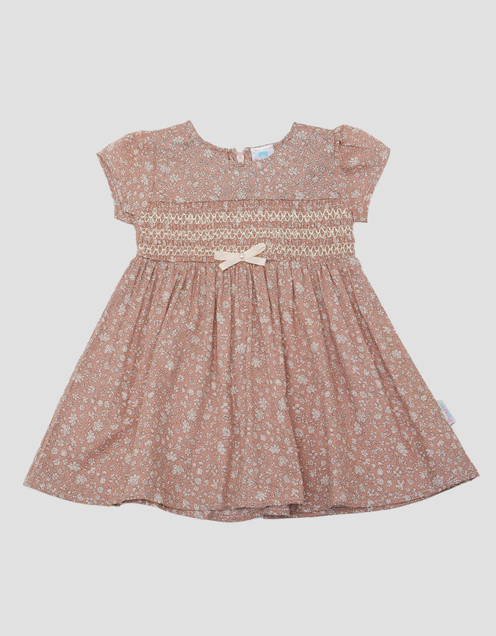 Pipiniko Woven Smock Midi Dress for Girls