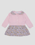 Pipiniko Textured Cardi Midi Dress Anak Perempuan
