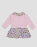 Pipiniko Textured Cardi Midi Dress Anak Perempuan