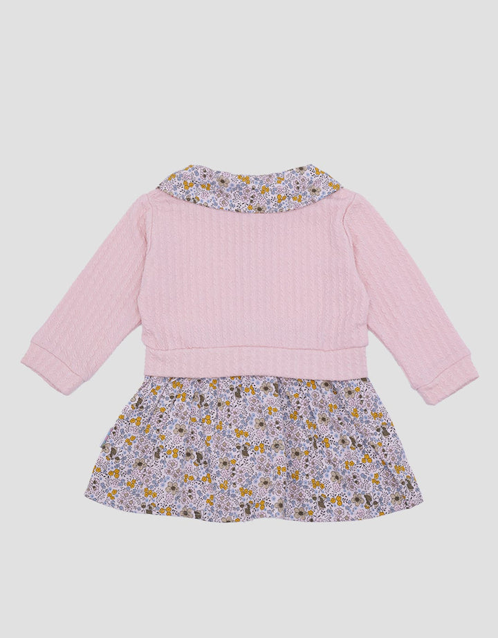 Pipiniko Textured Cardi Midi Dress Anak Perempuan